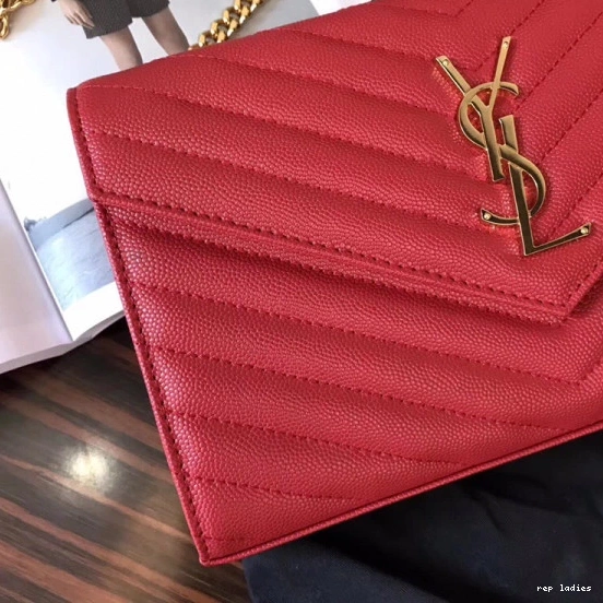 Repzbay REP MATELASSÉ WALLET CHAIN YSL CASSANDRE 0809